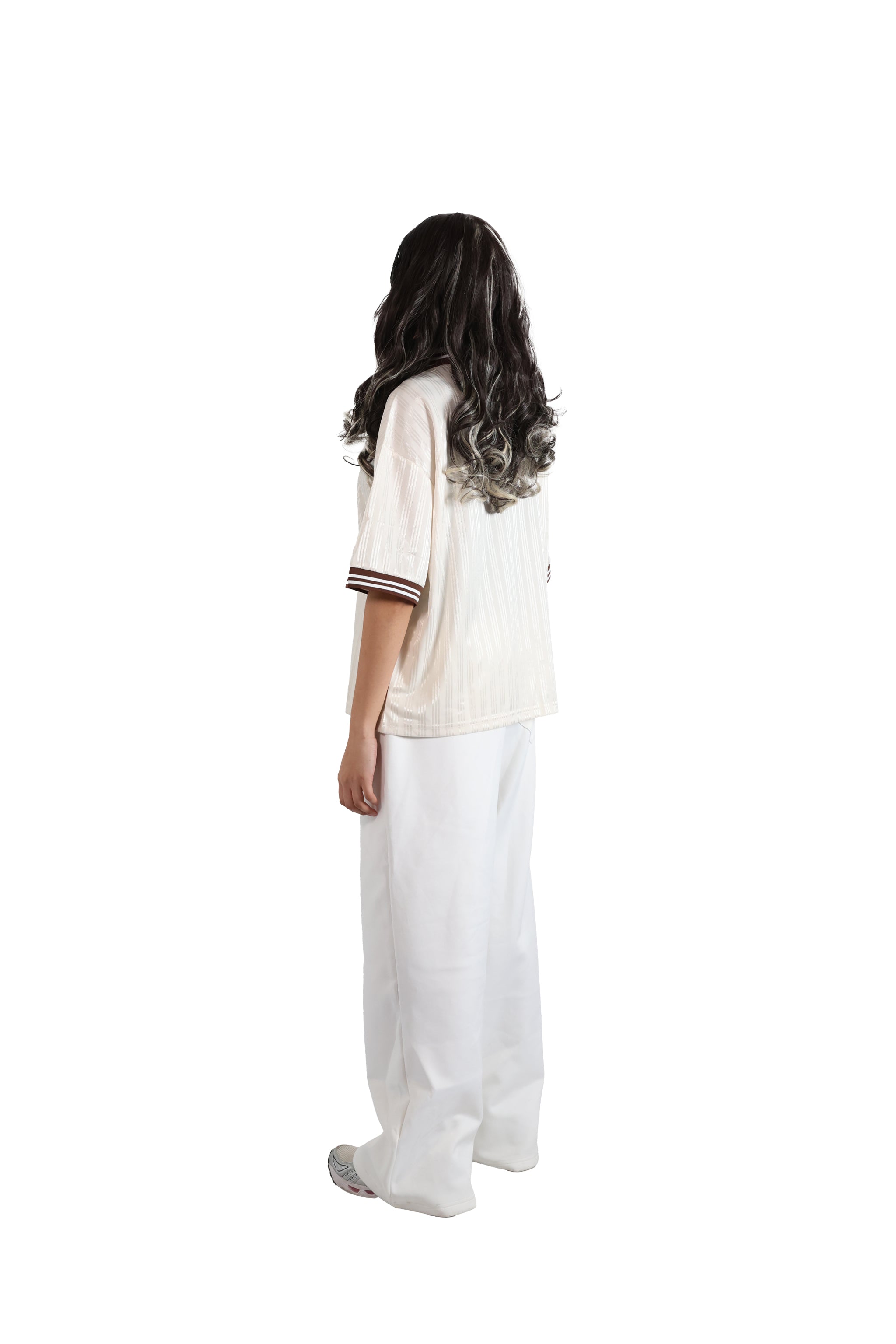 Beige Stripe Jersey 150gsm