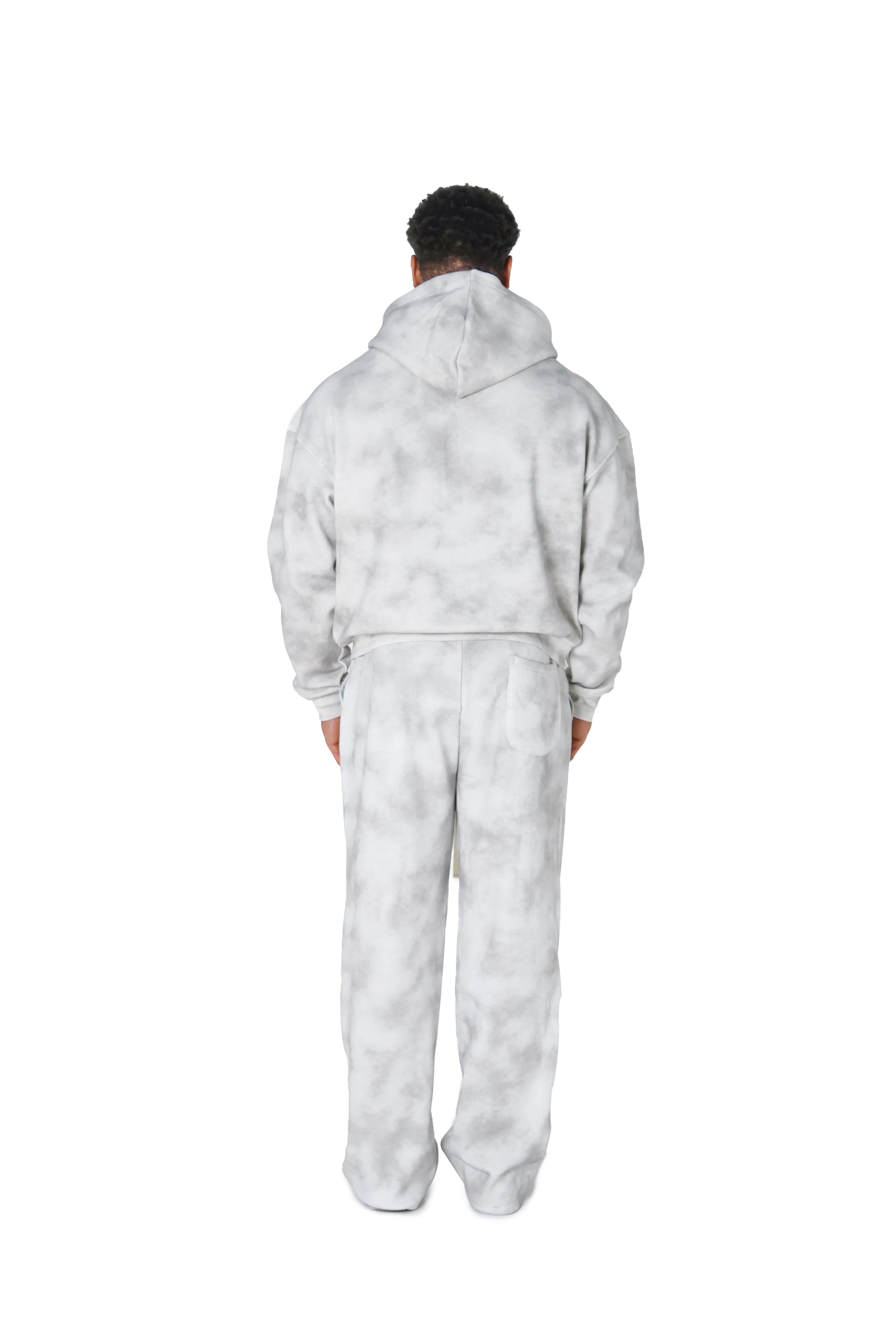 Grey Sunfade Cloud Hoodies