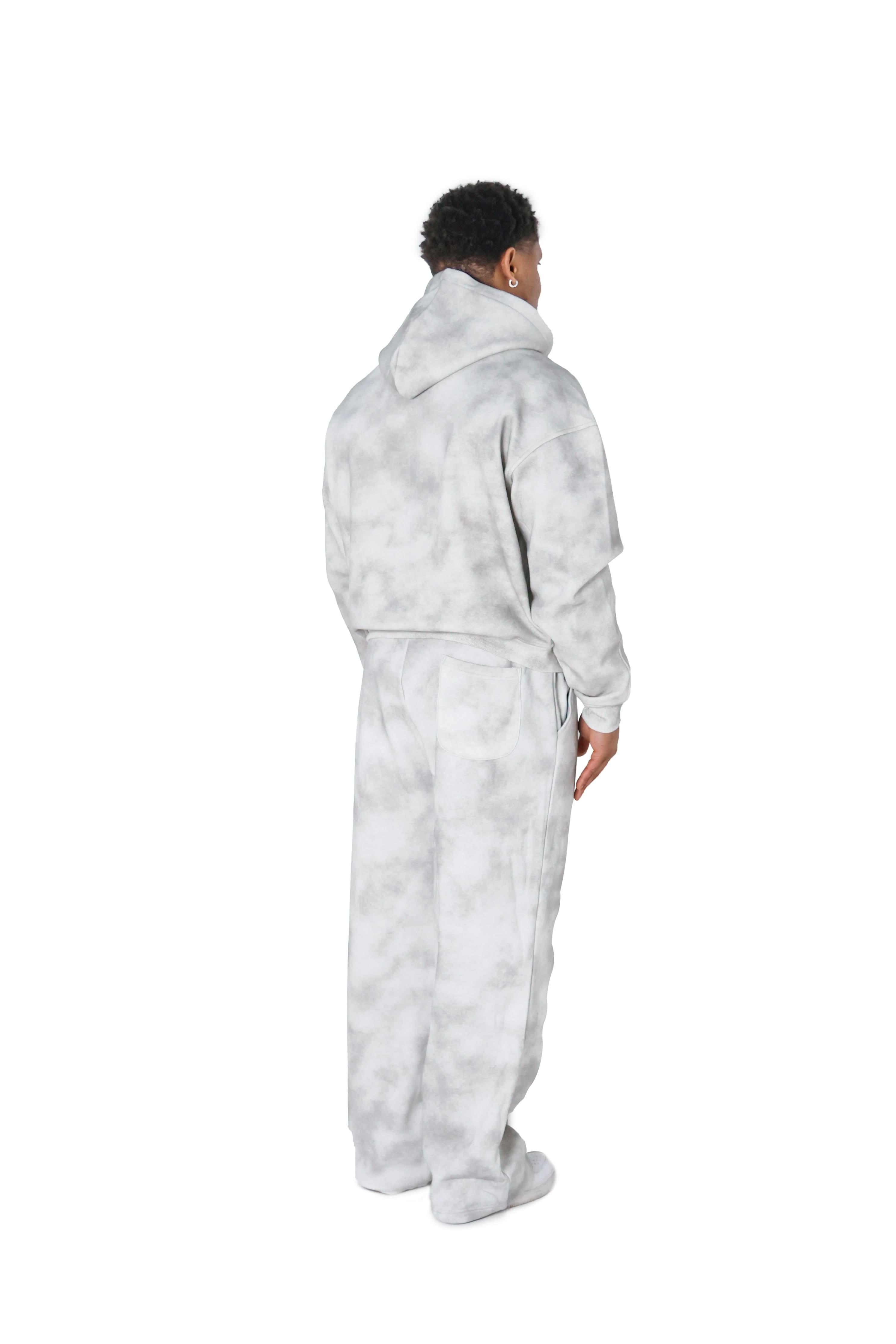 Grey Sunfade Cloud Hoodies