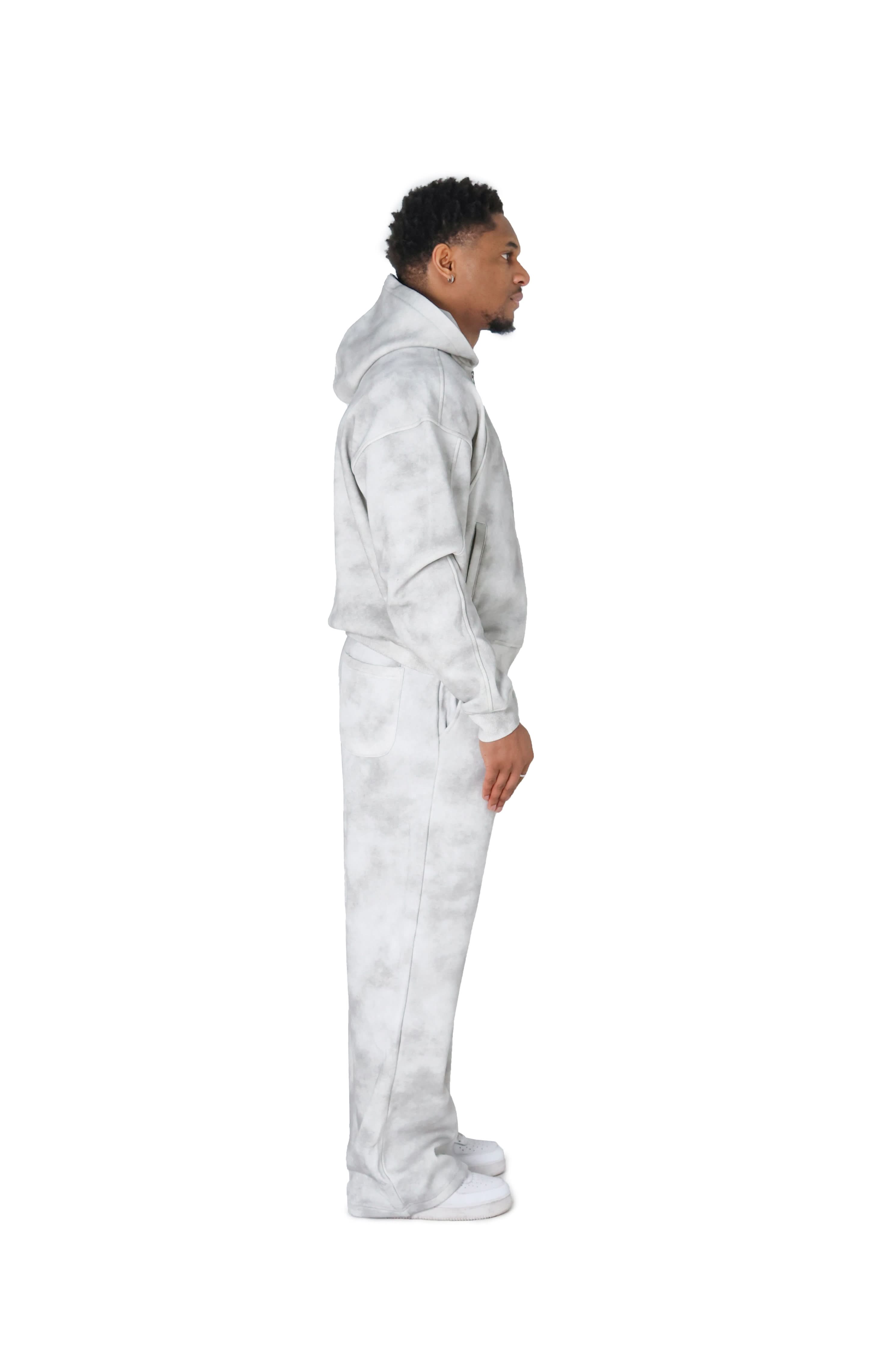 Grey Sunfade Cloud Hoodies