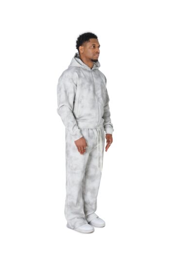 Grey Sunfade Cloud Hoodies