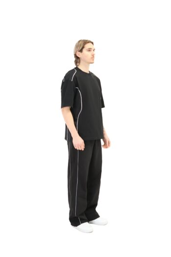 Oversized T Shirt with Piping